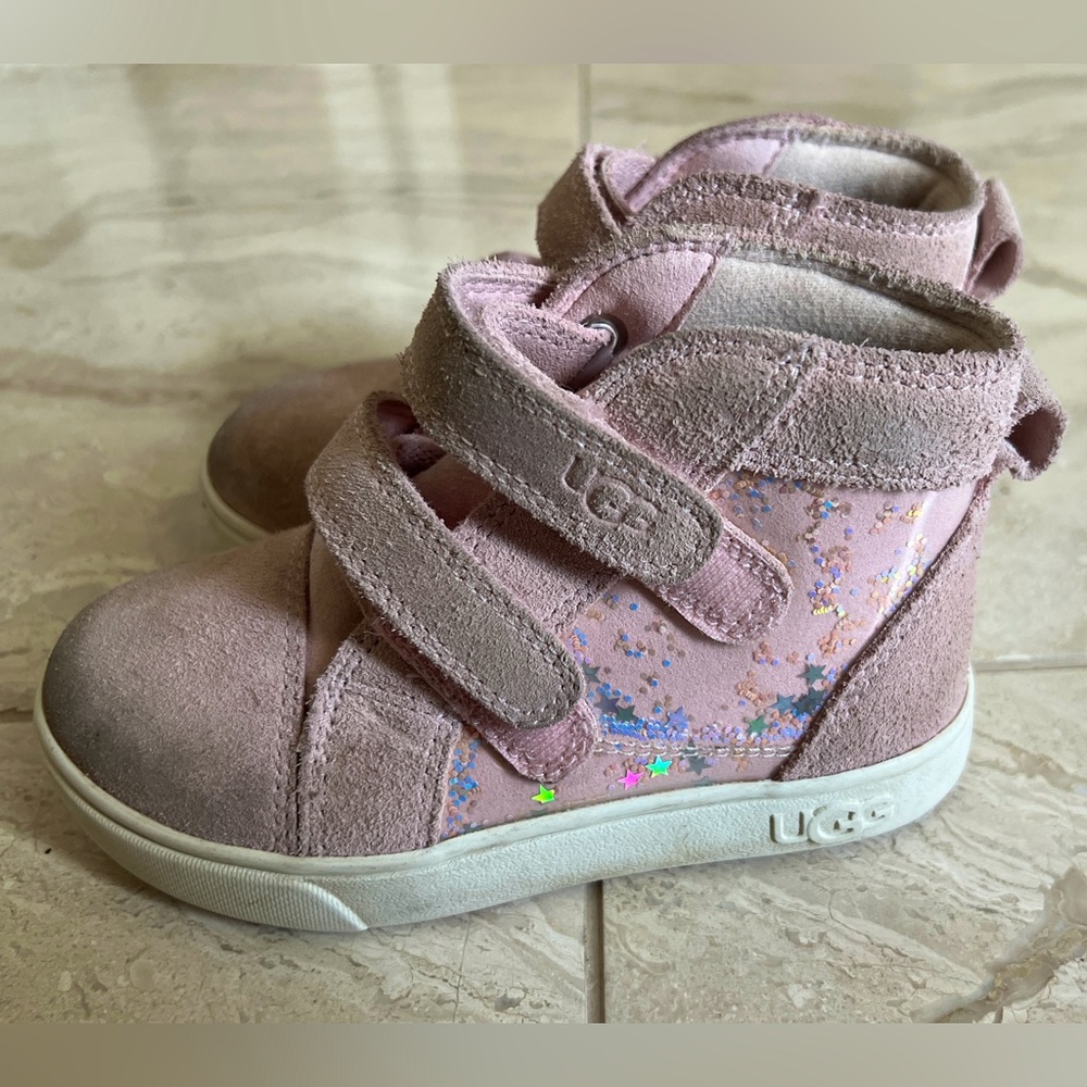 Ugg Rennon II Clear Glitter toddler girl sneakers